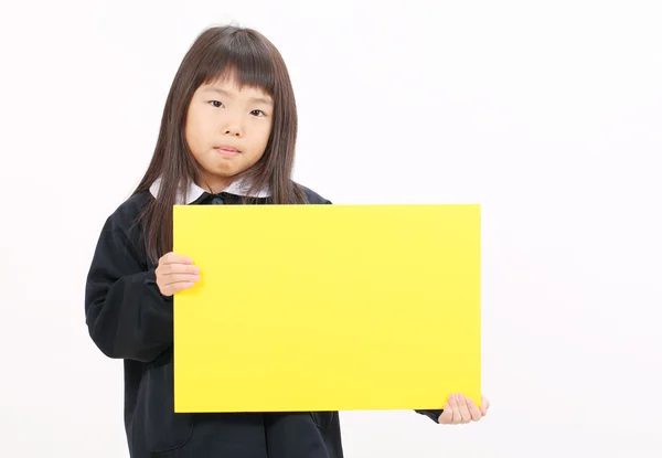 Weinig Aziatische schoolmeisje — Stockfoto