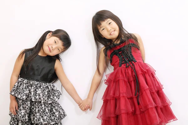 Dvě asijské holčičky — Stock fotografie