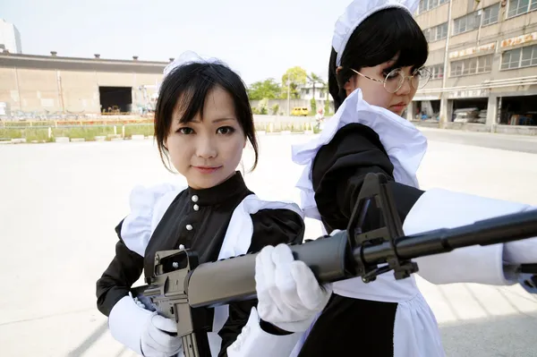 stock image Young asian women performing cosplay