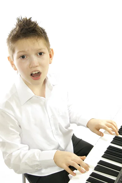Çocuk piyano — Stok fotoğraf