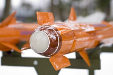 Orange missiles clipart