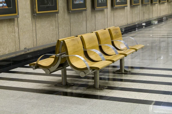 Stock image Bench at the station