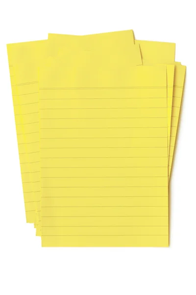 黄色の便箋 — ストック写真
