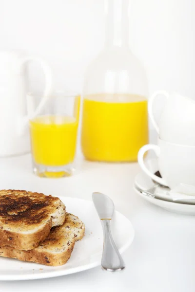 Toast and Juice — Stock Photo, Image