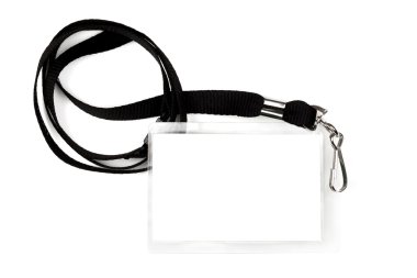 Blank Pass on Lanyard clipart