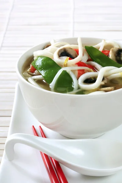 Asijské nudle polévka — Stock fotografie