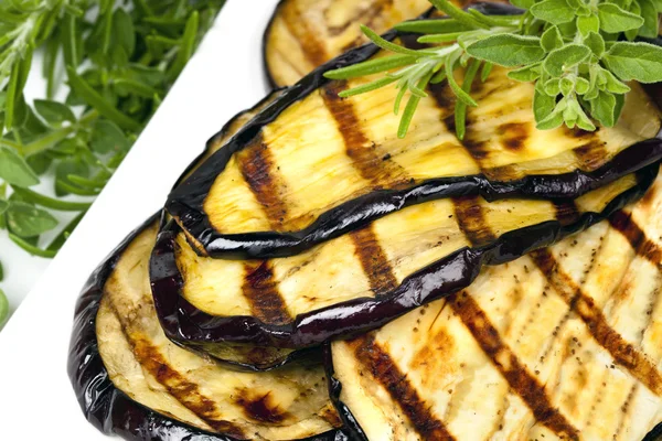 Grilled Eggplant Slices — Stock Photo, Image