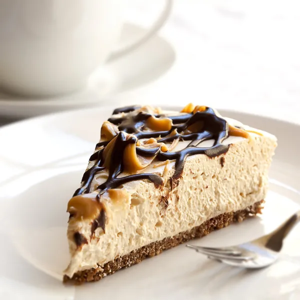 Cheesecake and Coffee — Stock Photo, Image