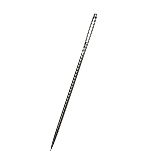 Sewing Needle over White — Stock Photo, Image