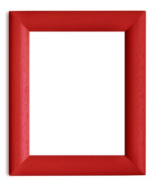 Red Wooden Picture Frame clipart