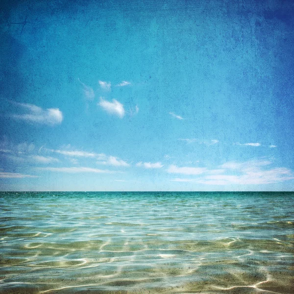 Grunge Sky e Ocean — Fotografia de Stock