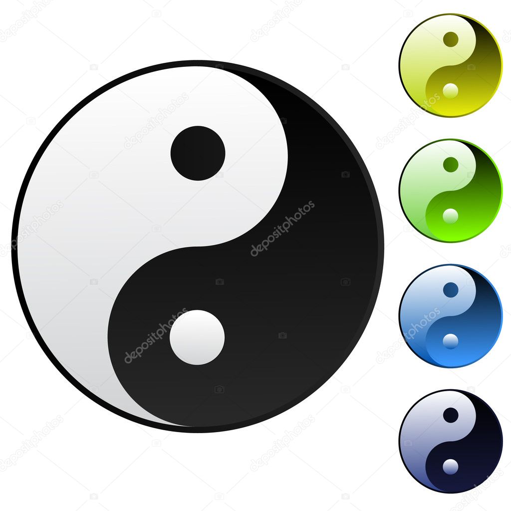 Background yin-yang symbol