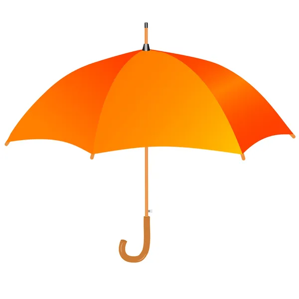 橙色伞图标 免版税图库插图