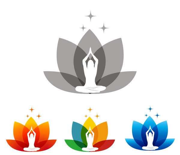 Цветок лотоса и женщина
