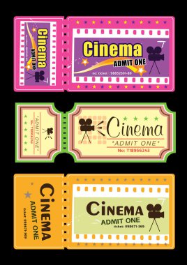 Cinema tickets clipart