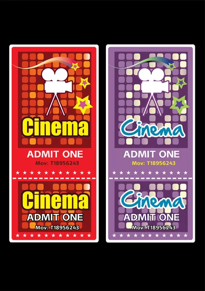 Cinema tickets — Stock Vector