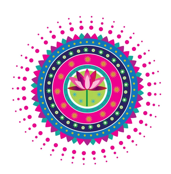 Modèle de lotus — Image vectorielle