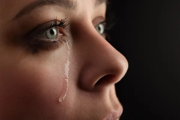 Chica belleza llorar Fotos de stock libres de derechos