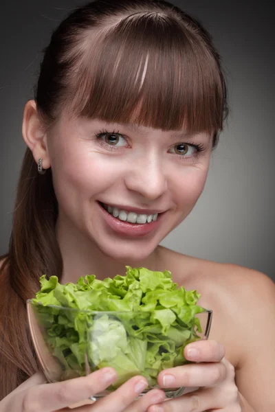Comida saudável para menina — Fotografia de Stock