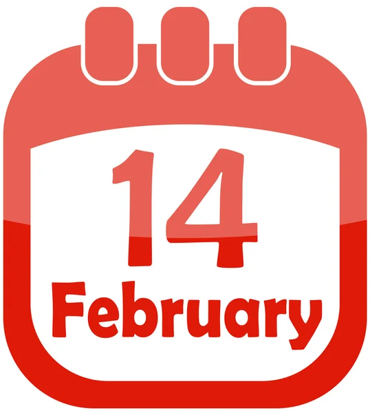 Pictogram valentine kalender — Stockvector