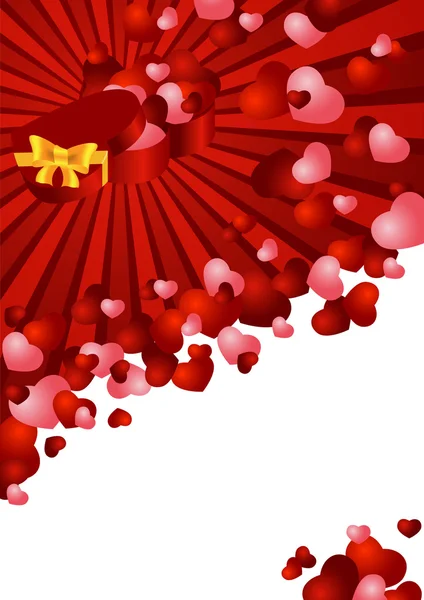 贺卡红色背景背景が赤のグリーティング カード — ストックベクタ