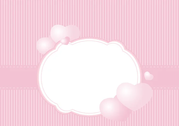Greeting card on a pink background — Stockový vektor