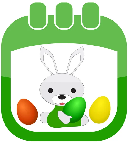 Icon Easter Calendar — Stock Vector
