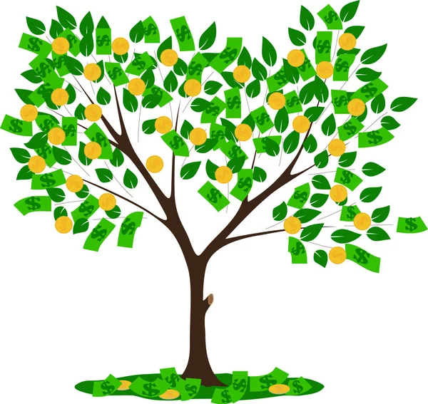 Грошове дерево — стоковий вектор