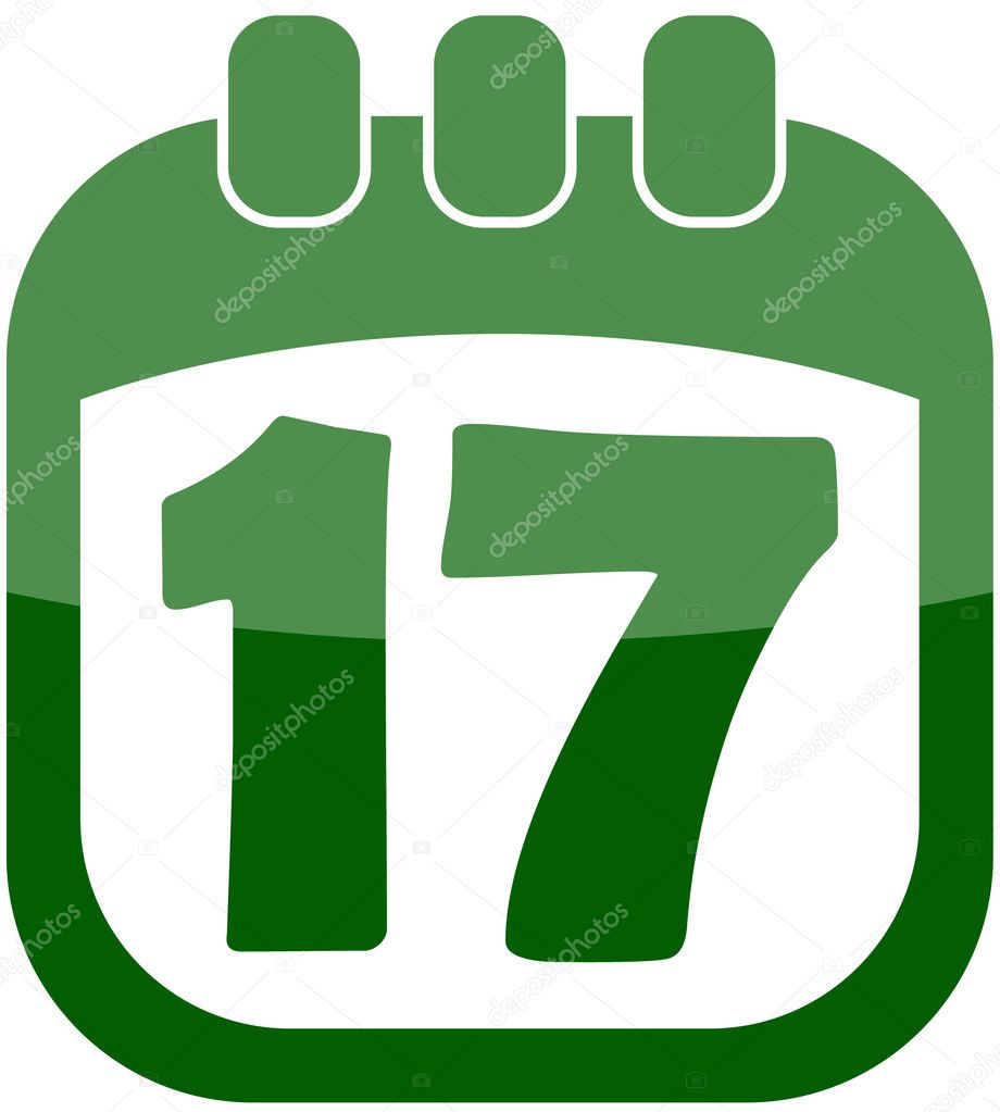 Icon of March 17 in a calendar
