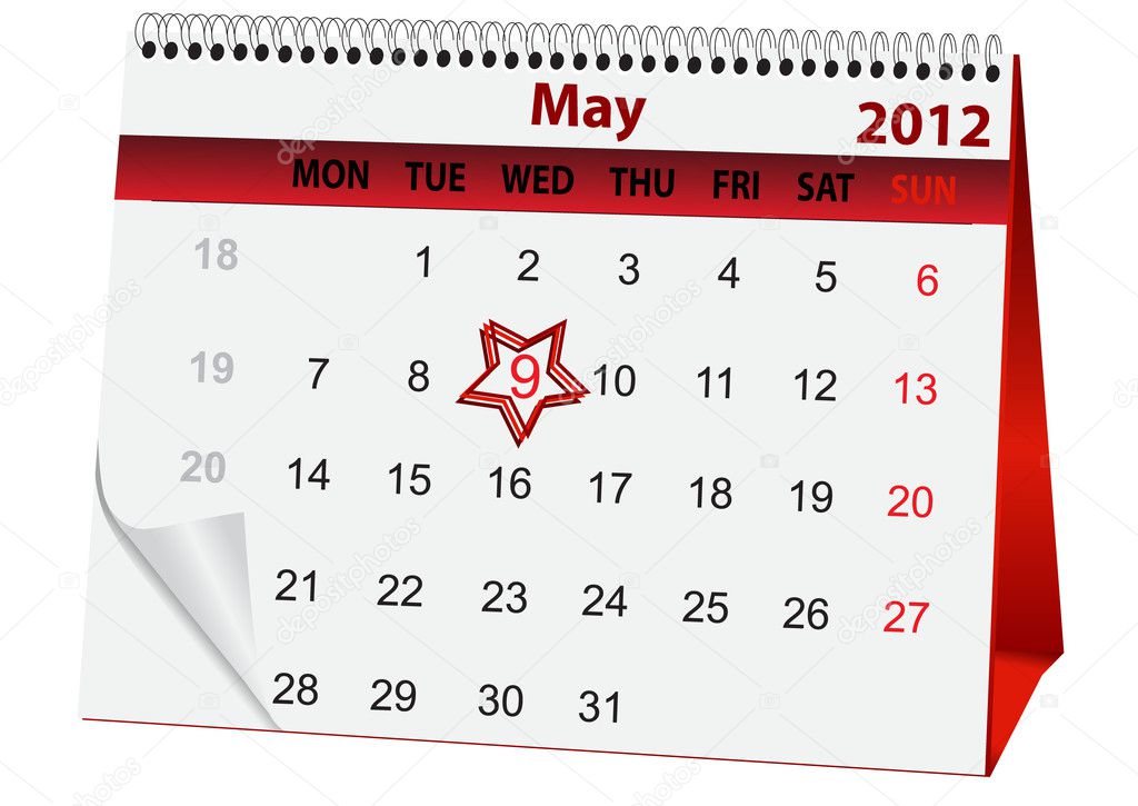 Holiday calendar for 9 May