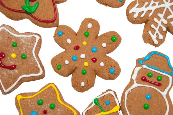 Snöflinga pepparkakor cookie — Stockfoto