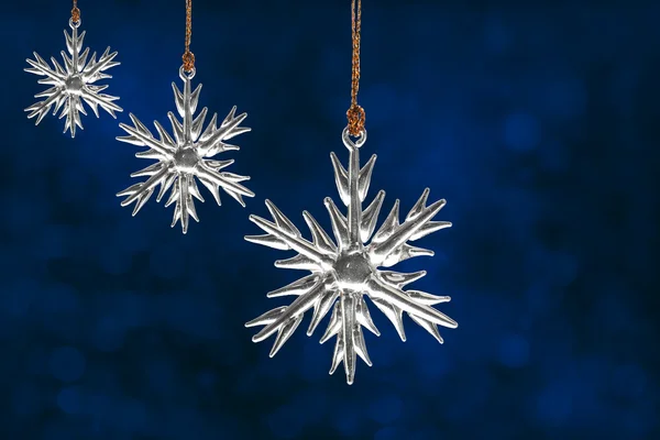 Natal ornamentos floco de neve — Fotografia de Stock
