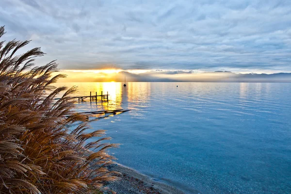 Sunrise At Lake Geneva — Stock Photo, Image