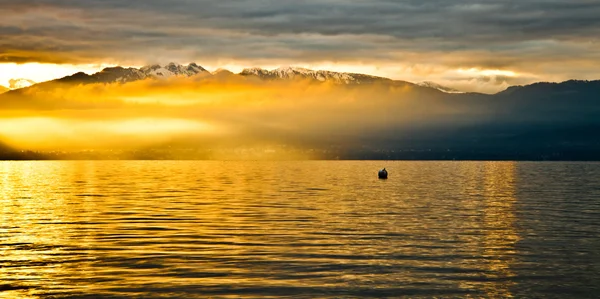 Sunrise at Chablais Alps — Stock Photo, Image