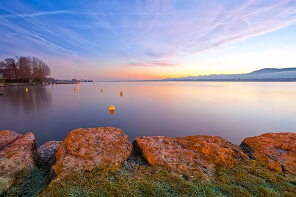 ジュネーブ湖の日の出 — ストック写真