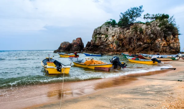 Malay balıkçı tekneleri — Stok fotoğraf