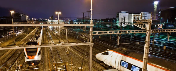 Geneva Trainyard — Stock Photo, Image