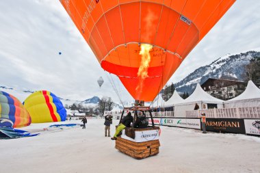 2012 sıcak hava balon Festivali İsviçre