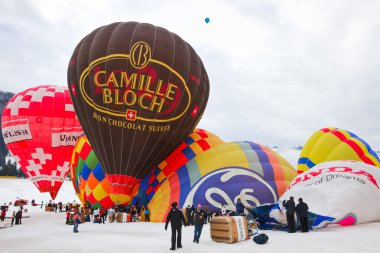 2012 sıcak hava balon Festivali İsviçre