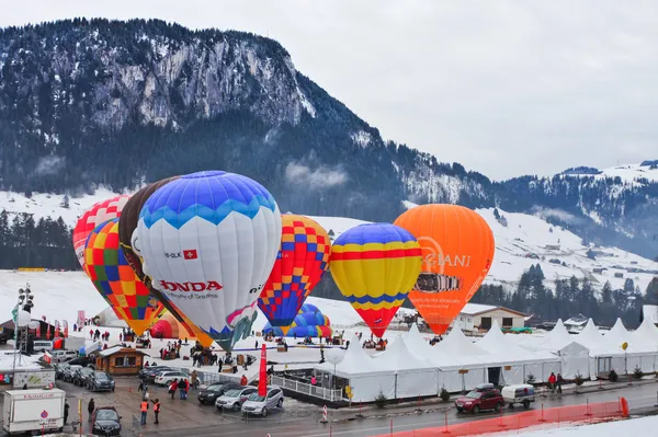 Festival des montgolfières 2012 en Suisse — Photo