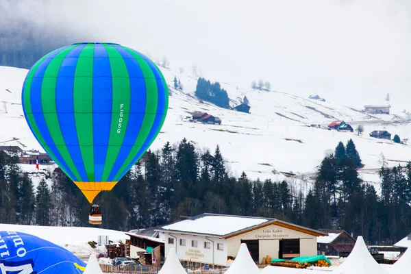 Heißluftballonfestival 2012 in der Schweiz — Stockfoto