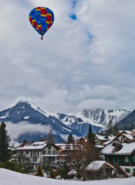 2012 θερμού αέρα μπαλόνια Φεστιβάλ στην Ελβετία — Φωτογραφία Αρχείου