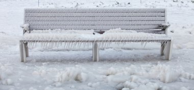 Frozen Bench clipart