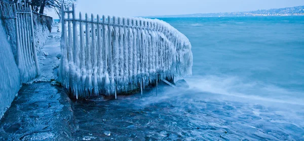 Píer congelado — Fotografia de Stock
