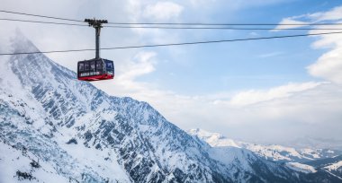 Chamonix, Fransa - teleferik