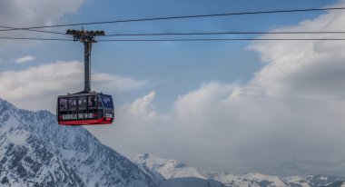 Chamonix, Fransa - teleferik