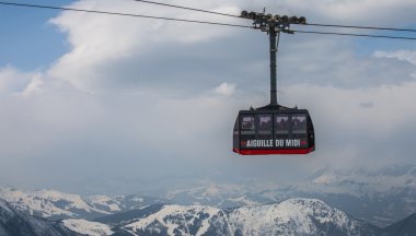 Chamonix, Fransa - teleferik