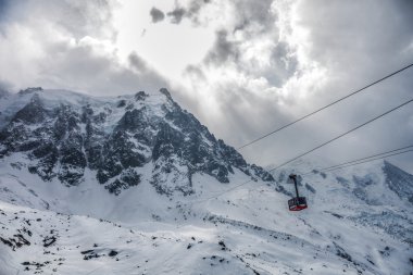 Chamonix, Fransa - teleferik