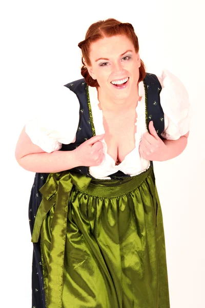 Een lachende Beierse meisje — Stockfoto