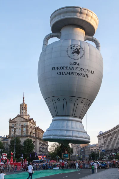 Taças em forma de balão Campeonato Europeu de Futebol — Fotografia de Stock